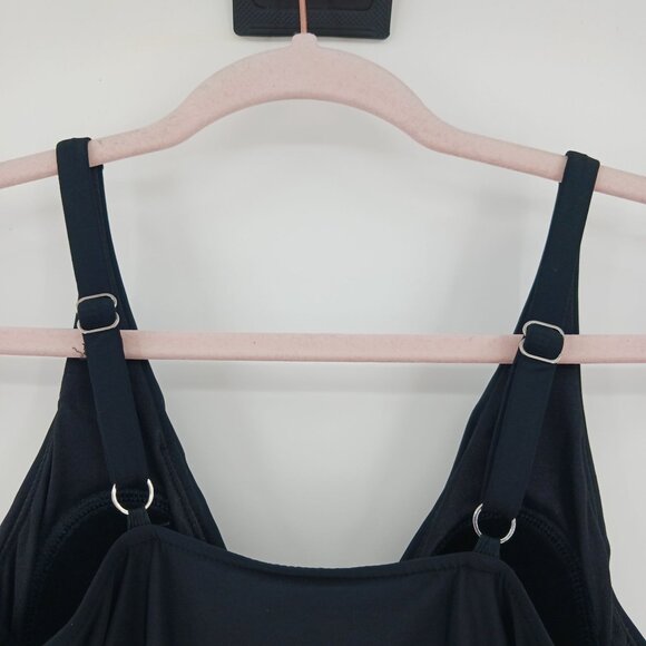 MagicSuit Celine Black Swimsuit Swim Dress Size 8 Ruched Shaping Pool Beach - Picture 8 of 16